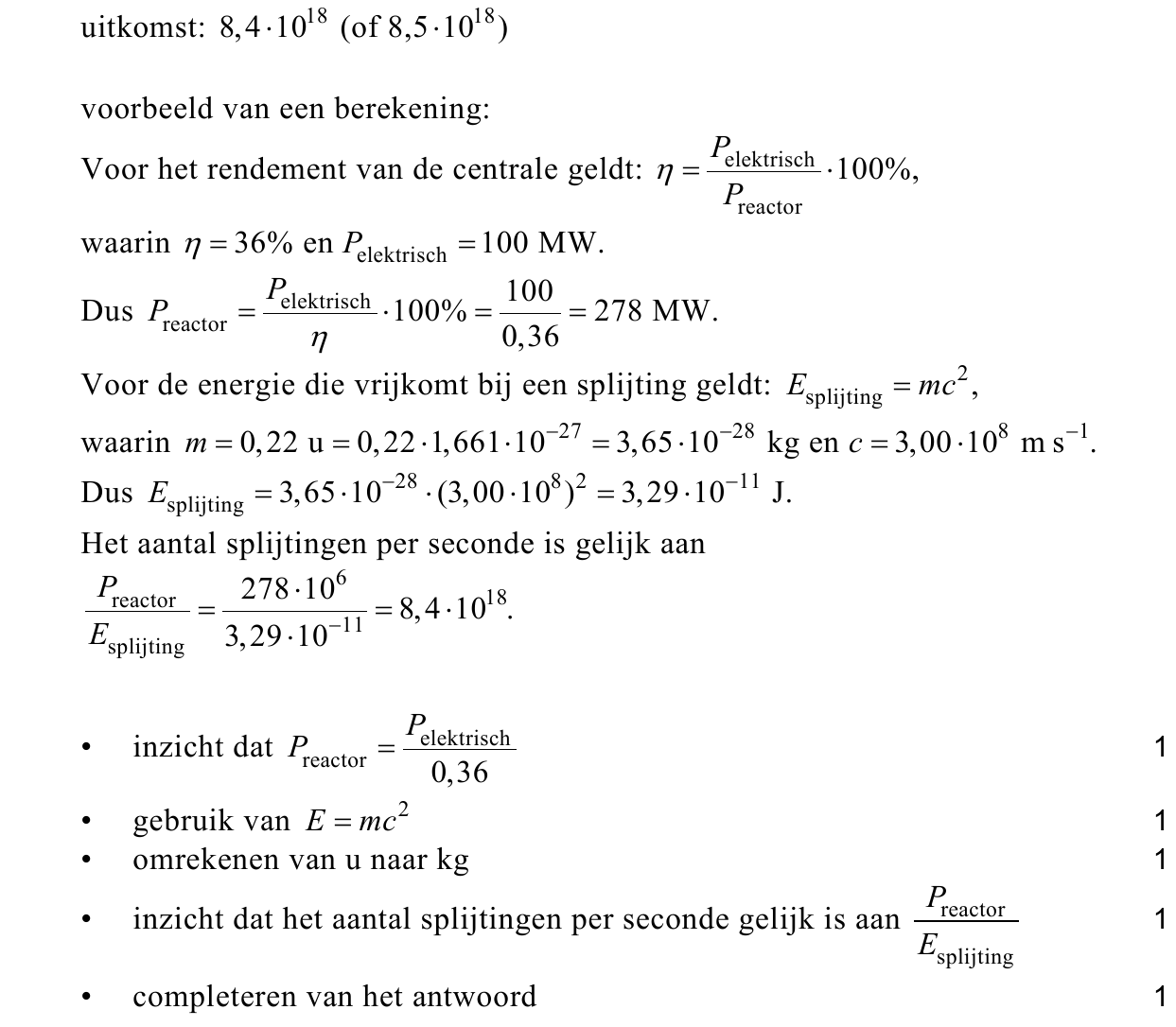 beoordelingsmodel vraag 18
