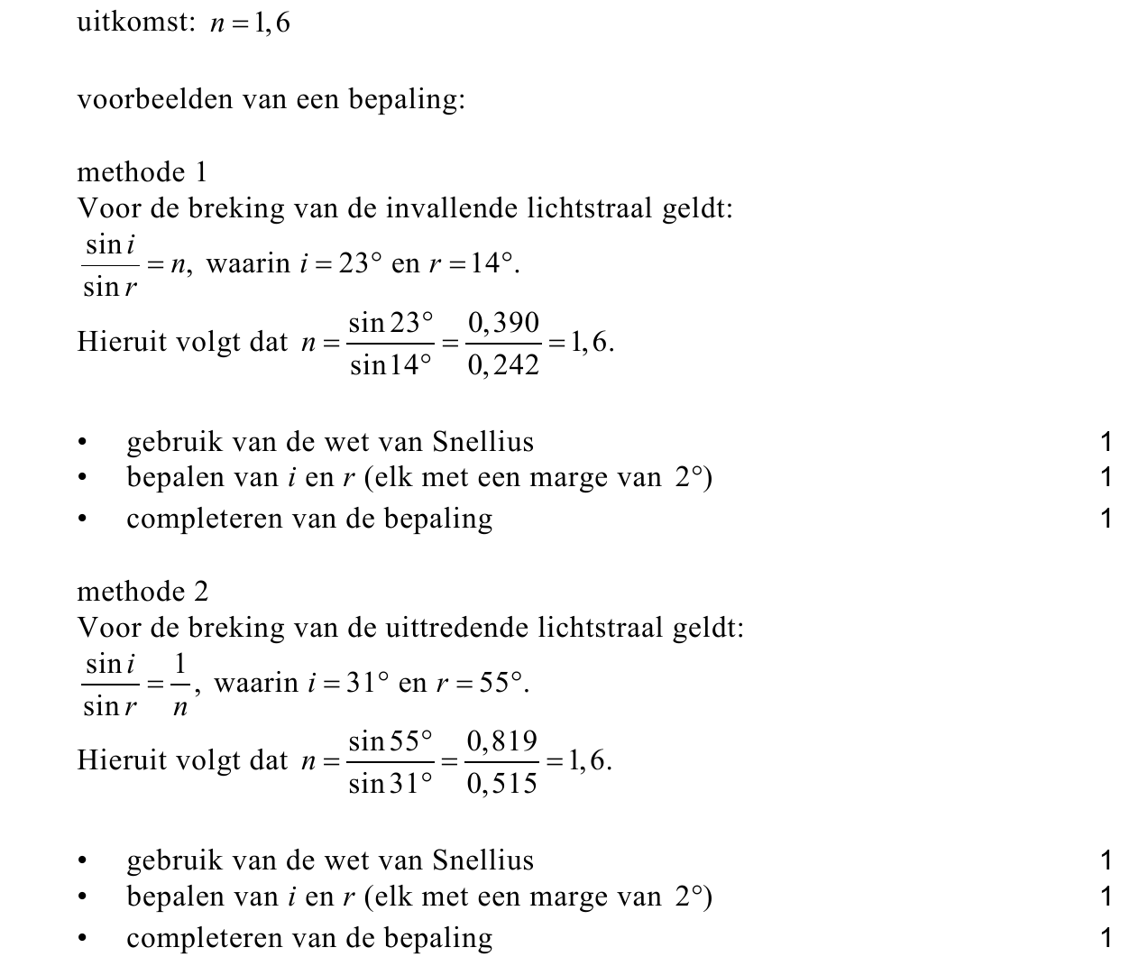 beoordelingsmodel vraag 11