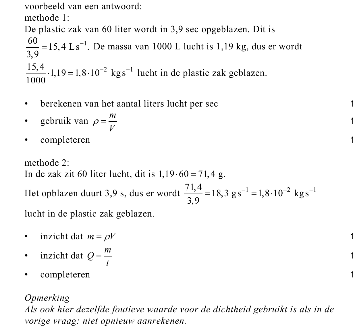 beoordelingsmodel vraag 13