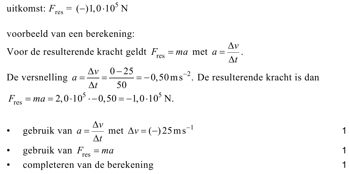 beoordelingsmodel vraag 16