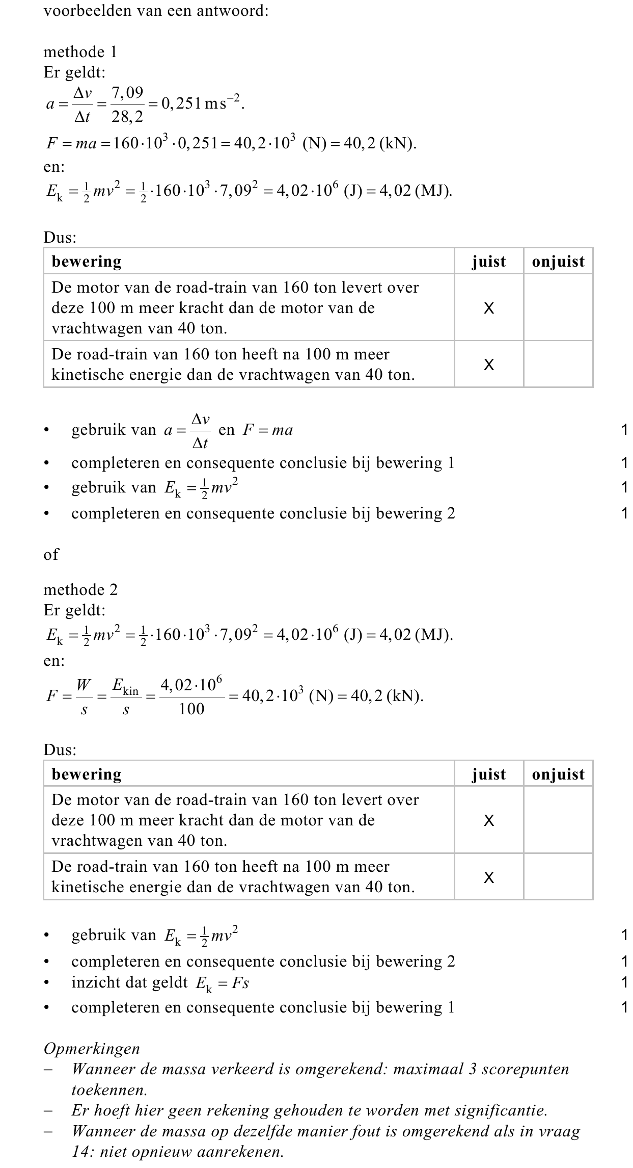 beoordelingsmodel vraag 16