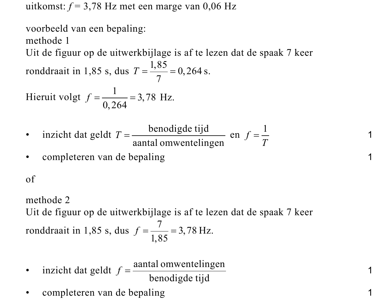 beoordelingsmodel vraag 20