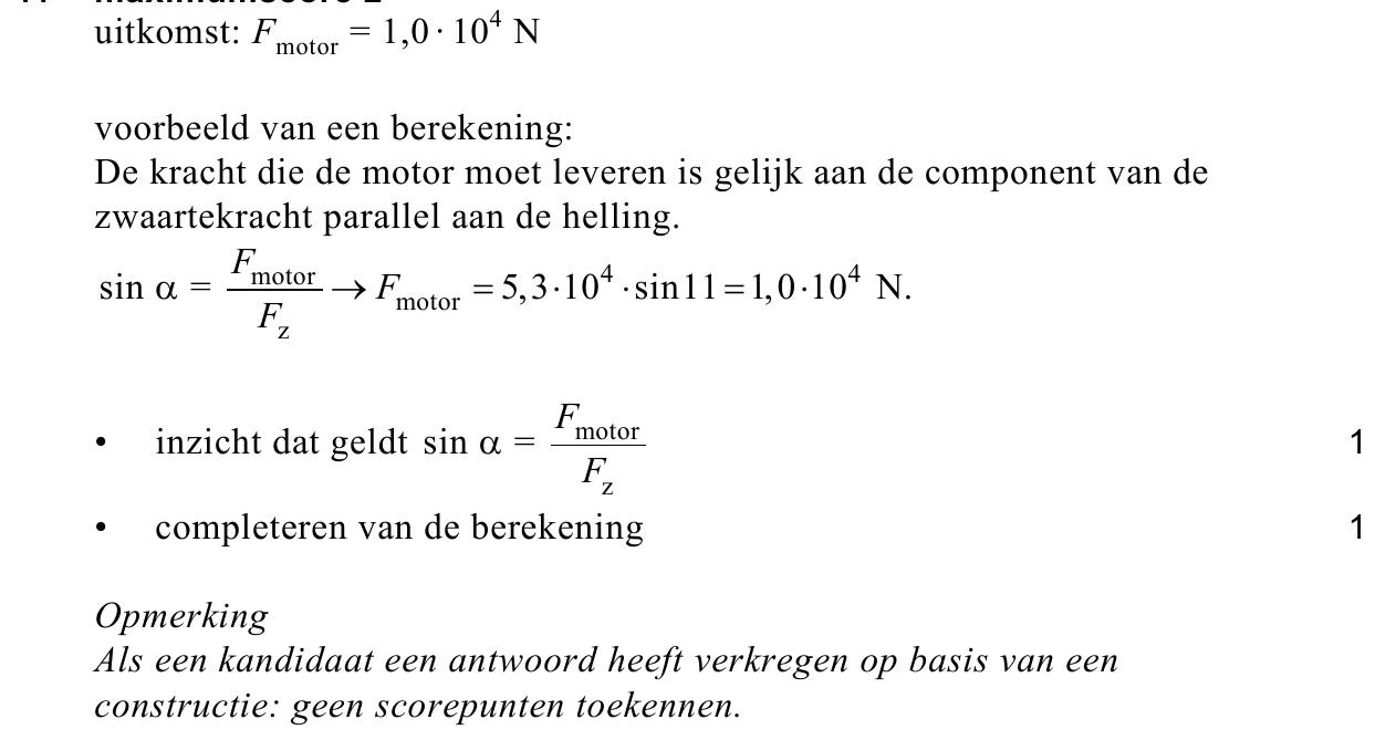 beoordelingsmodel vraag 11