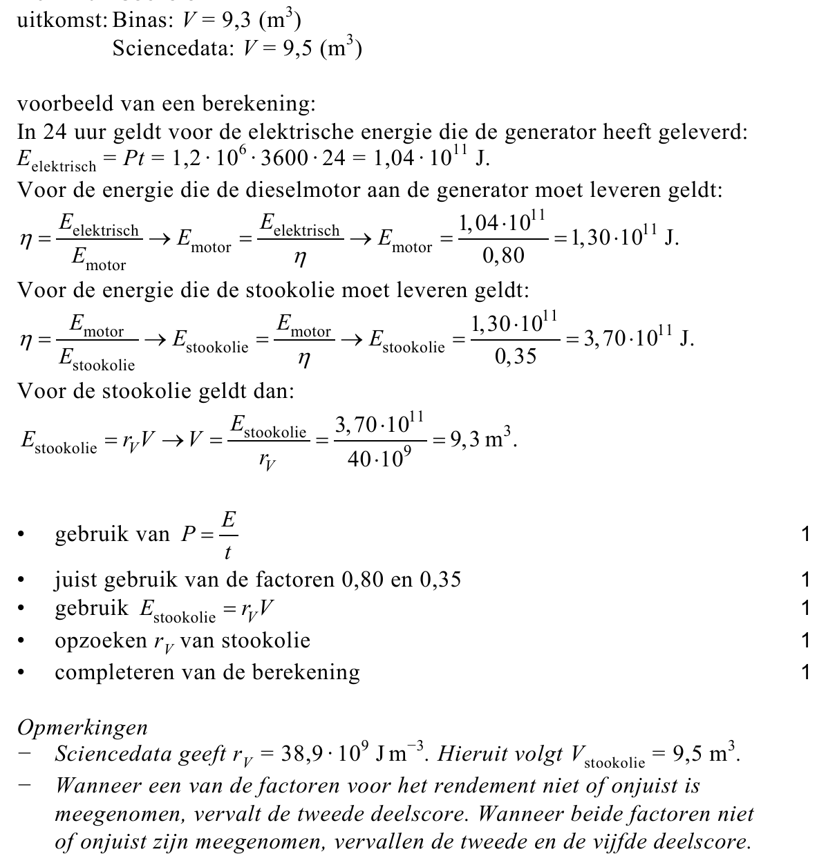 beoordelingsmodel vraag 3