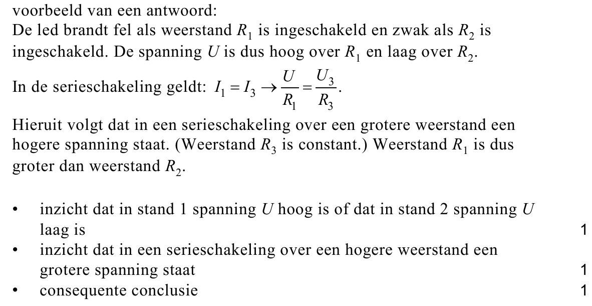 beoordelingsmodel vraag 19