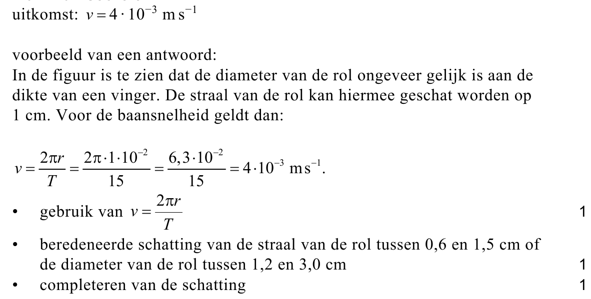 beoordelingsmodel vraag 1