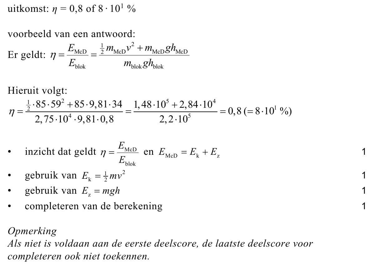 beoordelingsmodel vraag 17