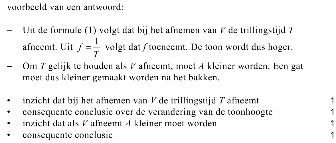 beoordelingsmodel vraag 19