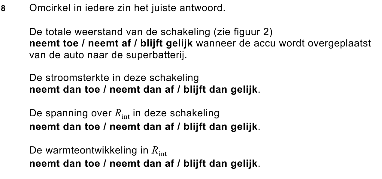 uitwerkbijlage bij vraag 8