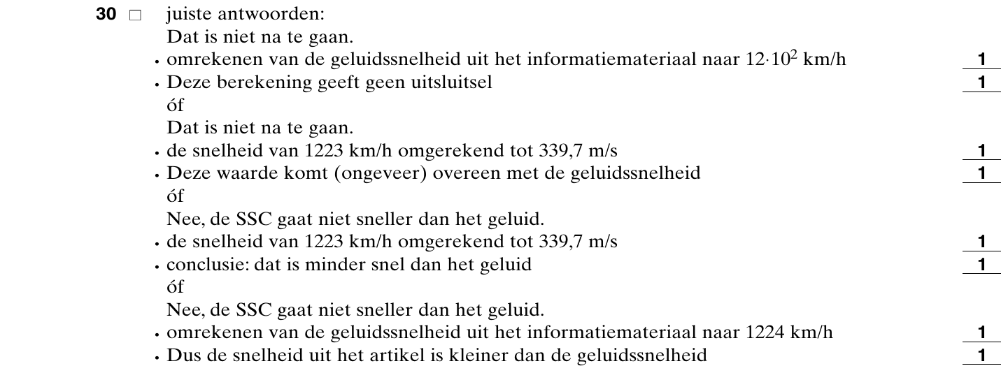 beoordelingsmodel vraag 30