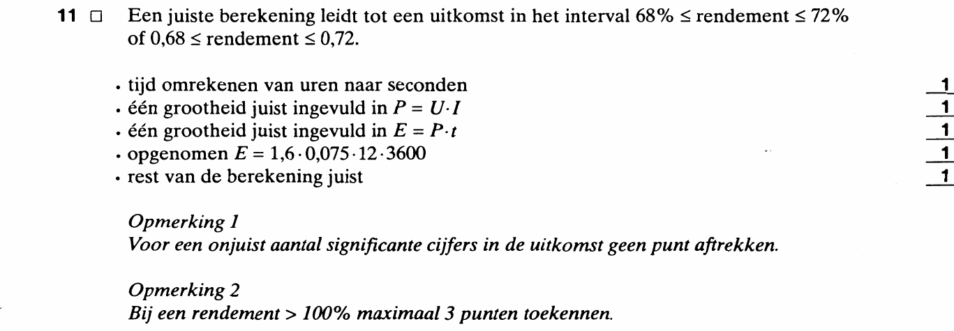 beoordelingsmodel vraag 11