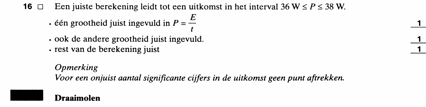 beoordelingsmodel vraag 16
