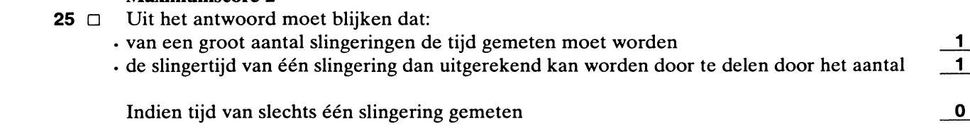 beoordelingsmodel vraag 25