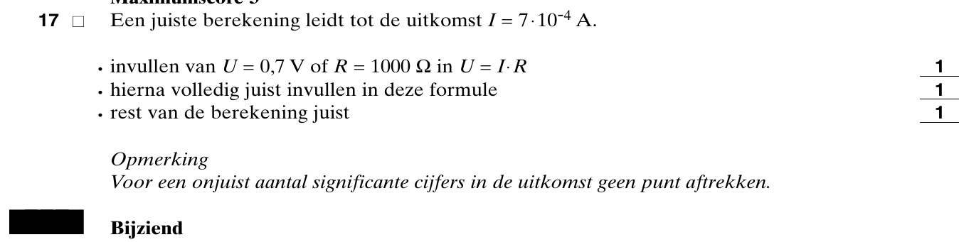 beoordelingsmodel vraag 17