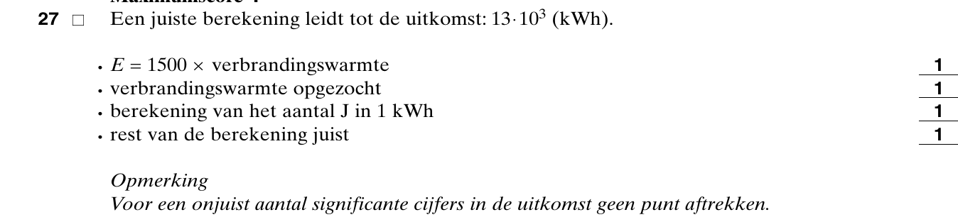 beoordelingsmodel vraag 27