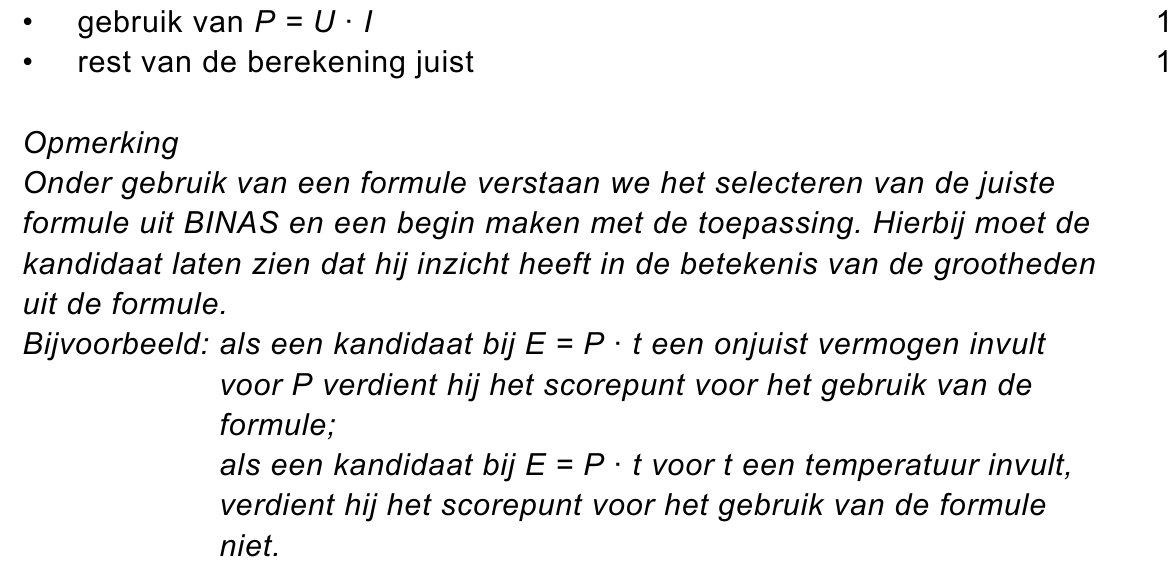 beoordelingsmodel vraag 1