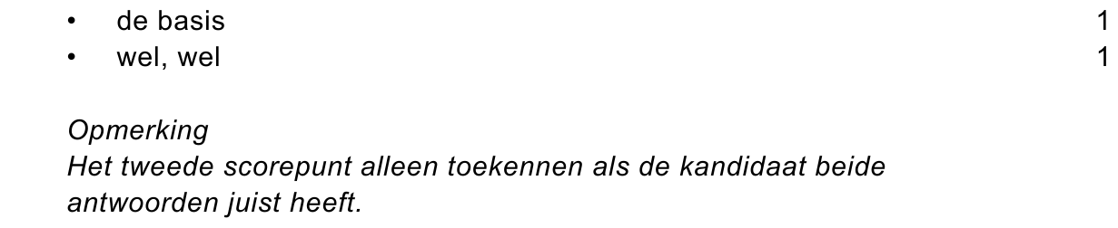 beoordelingsmodel vraag 23