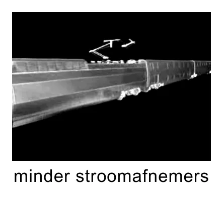 minder stroomafnemers