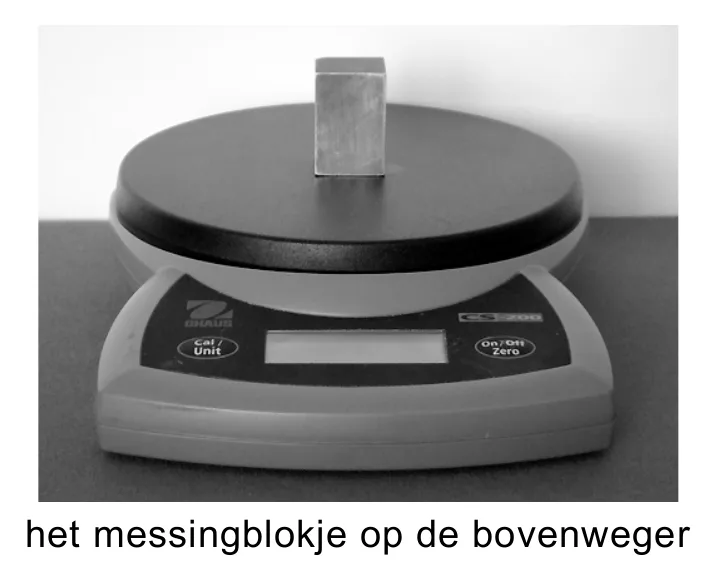 het messingblokje op de bovenweger