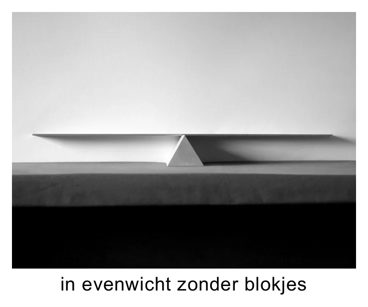 in evenwicht zonder blokjes