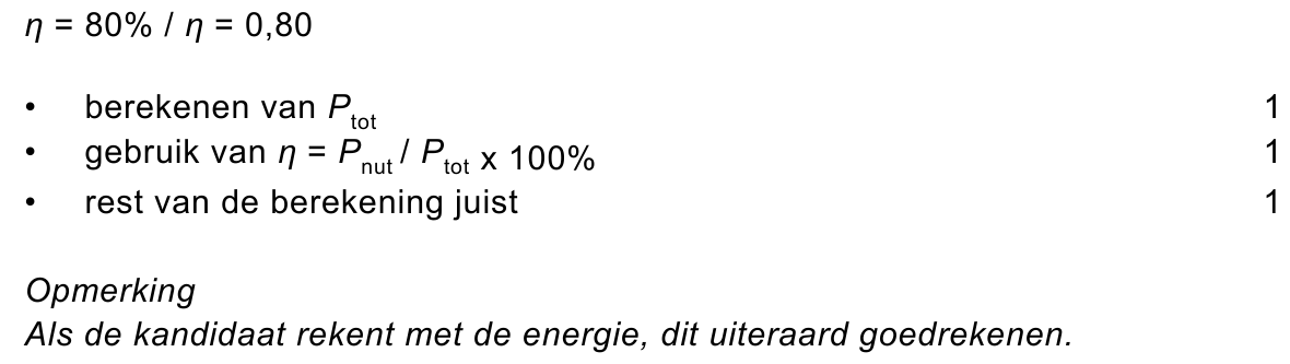beoordelingsmodel vraag 20
