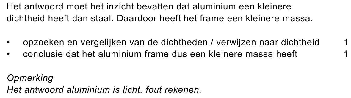 beoordelingsmodel vraag 7