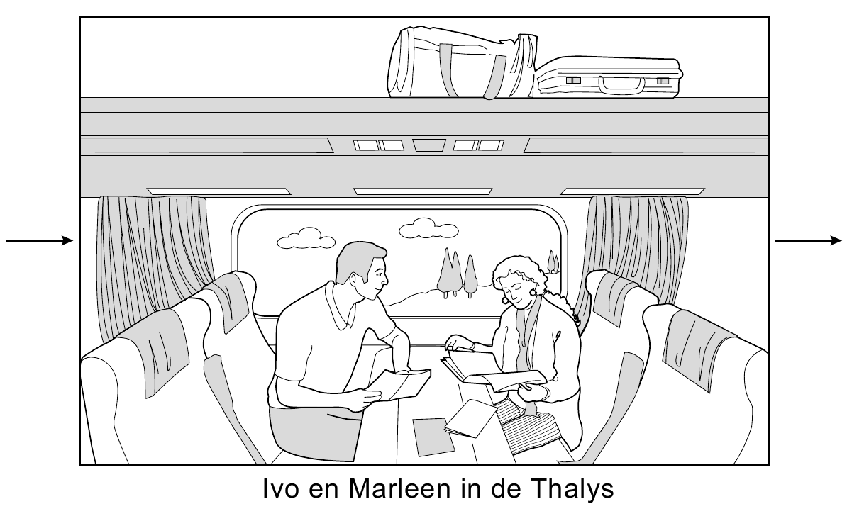 Ivo en Marleen in de Thalys