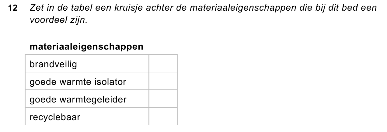 uitwerkbijlage bij vraag 12