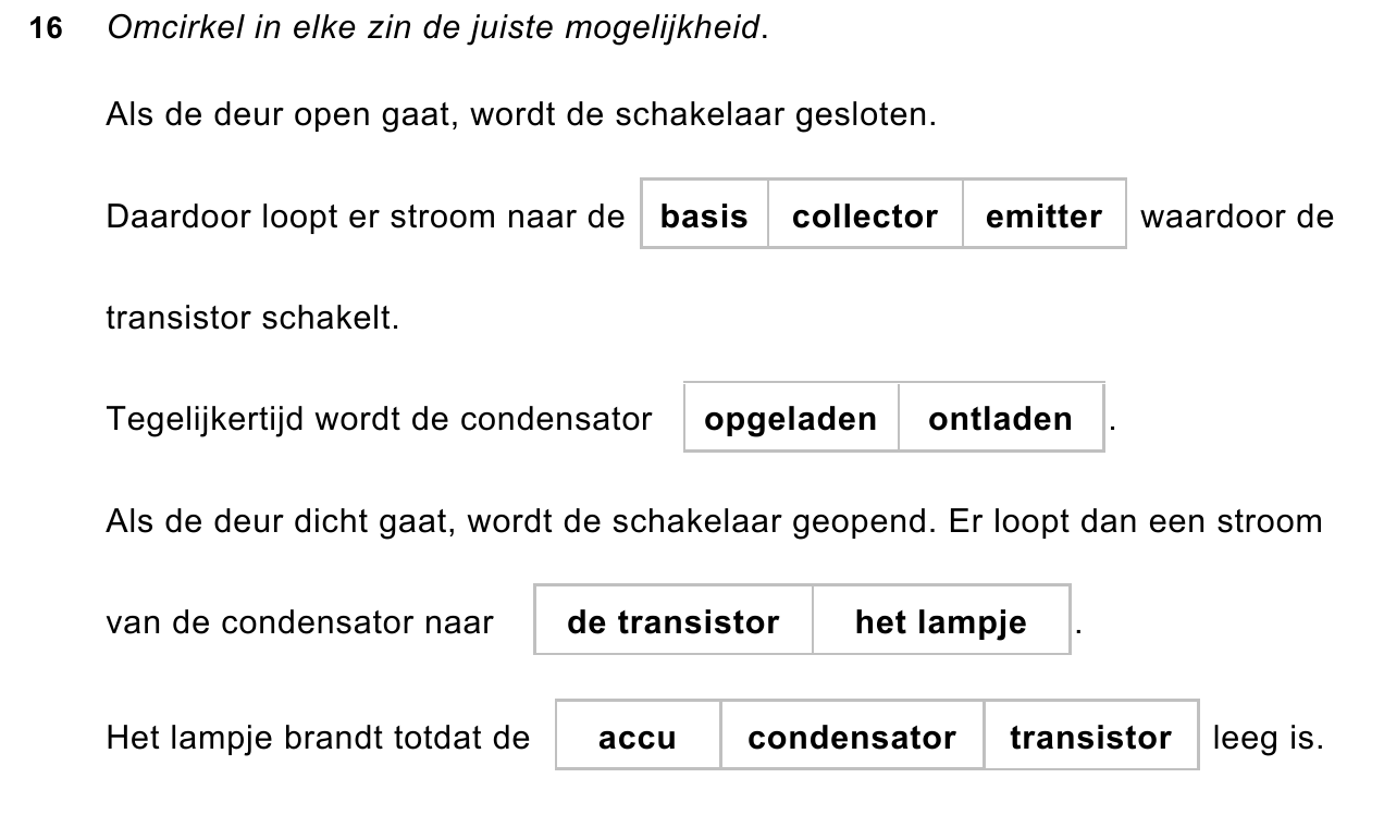 uitwerkbijlage bij vraag 16