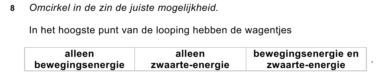 uitwerkbijlage bij vraag 8