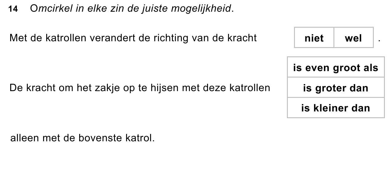 uitwerkbijlage bij vraag 14