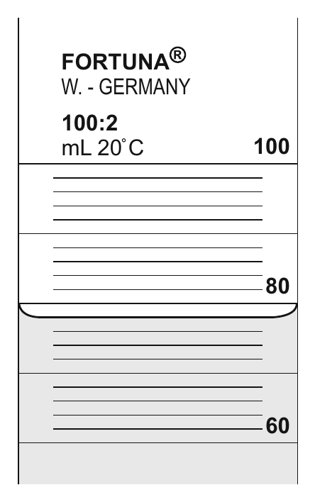 FORTUNA W. - GERMANY 100:2 mL 20 C 100 80 60