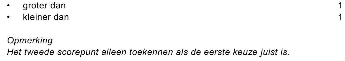 beoordelingsmodel vraag 9