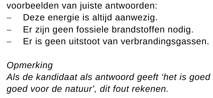 beoordelingsmodel vraag 15