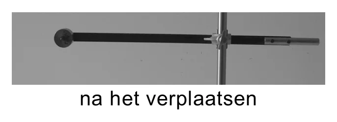 na het verplaatsen