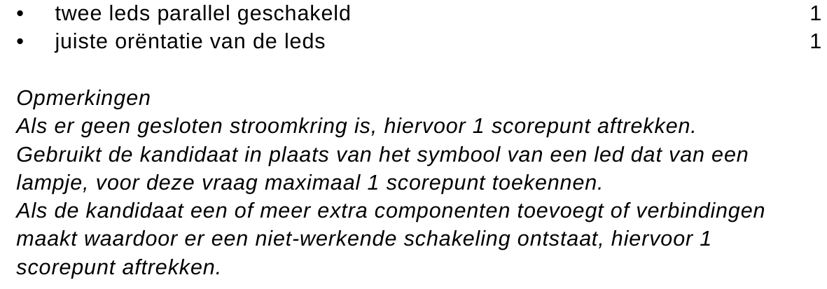 beoordelingsmodel vraag 41