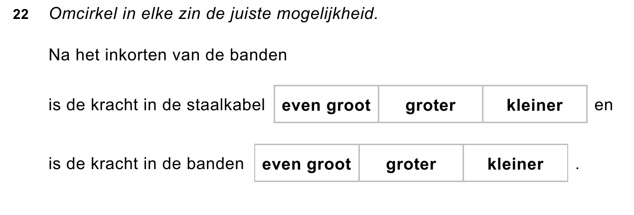 uitwerkbijlage bij vraag 22