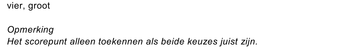 beoordelingsmodel vraag 16