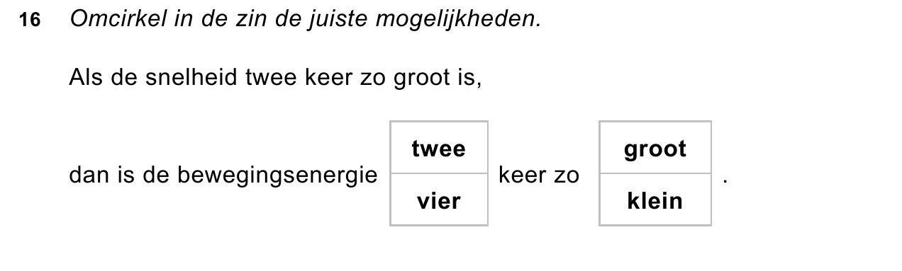 uitwerkbijlage bij vraag 16