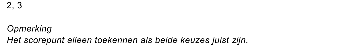 beoordelingsmodel vraag 40