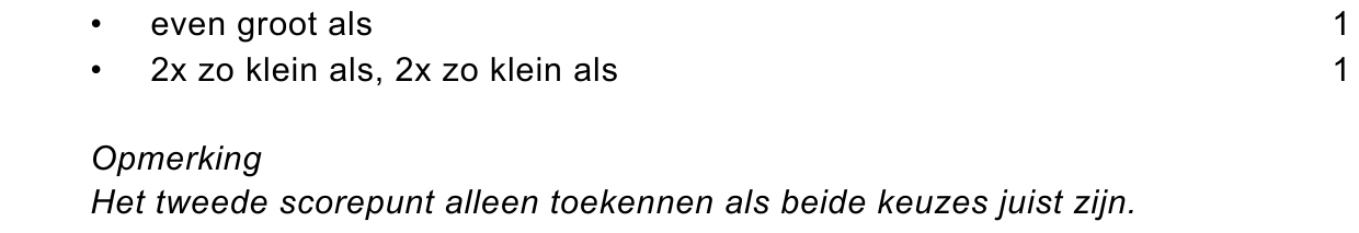 beoordelingsmodel vraag 8