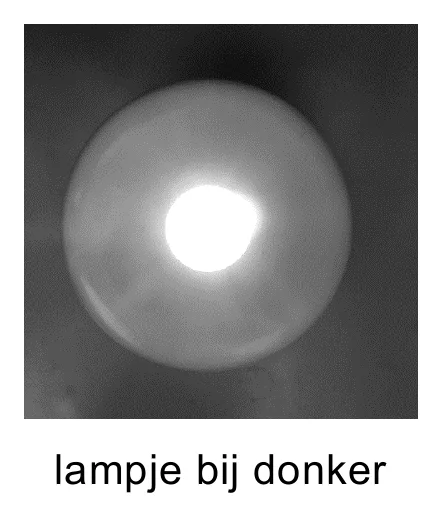 lampje bij donker
