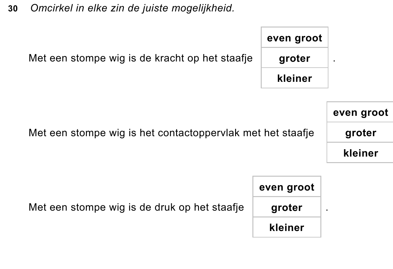 uitwerkbijlage bij vraag 30