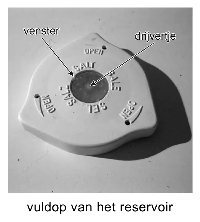 vuldop van het reservoir