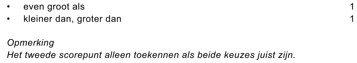 beoordelingsmodel vraag 9