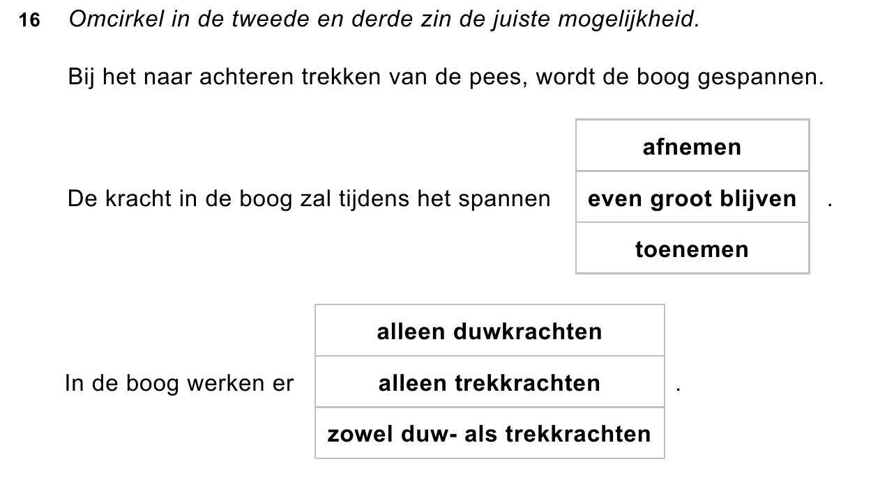 uitwerkbijlage bij vraag 16