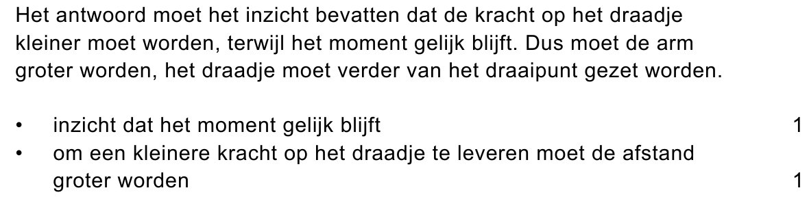 beoordelingsmodel vraag 25