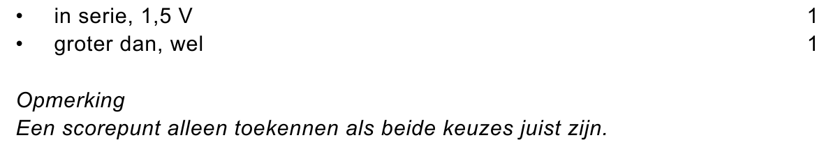 beoordelingsmodel vraag 12