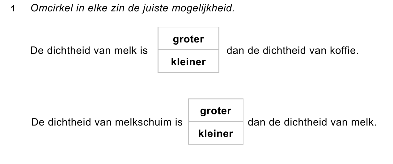 uitwerkbijlage bij vraag 1