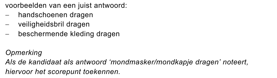 beoordelingsmodel vraag 18